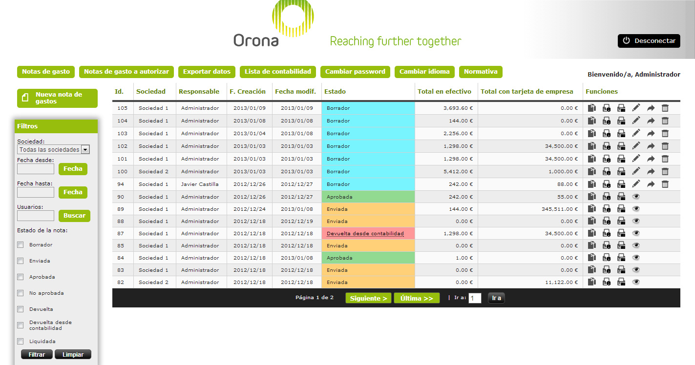 Orona Travel Expense Approval System