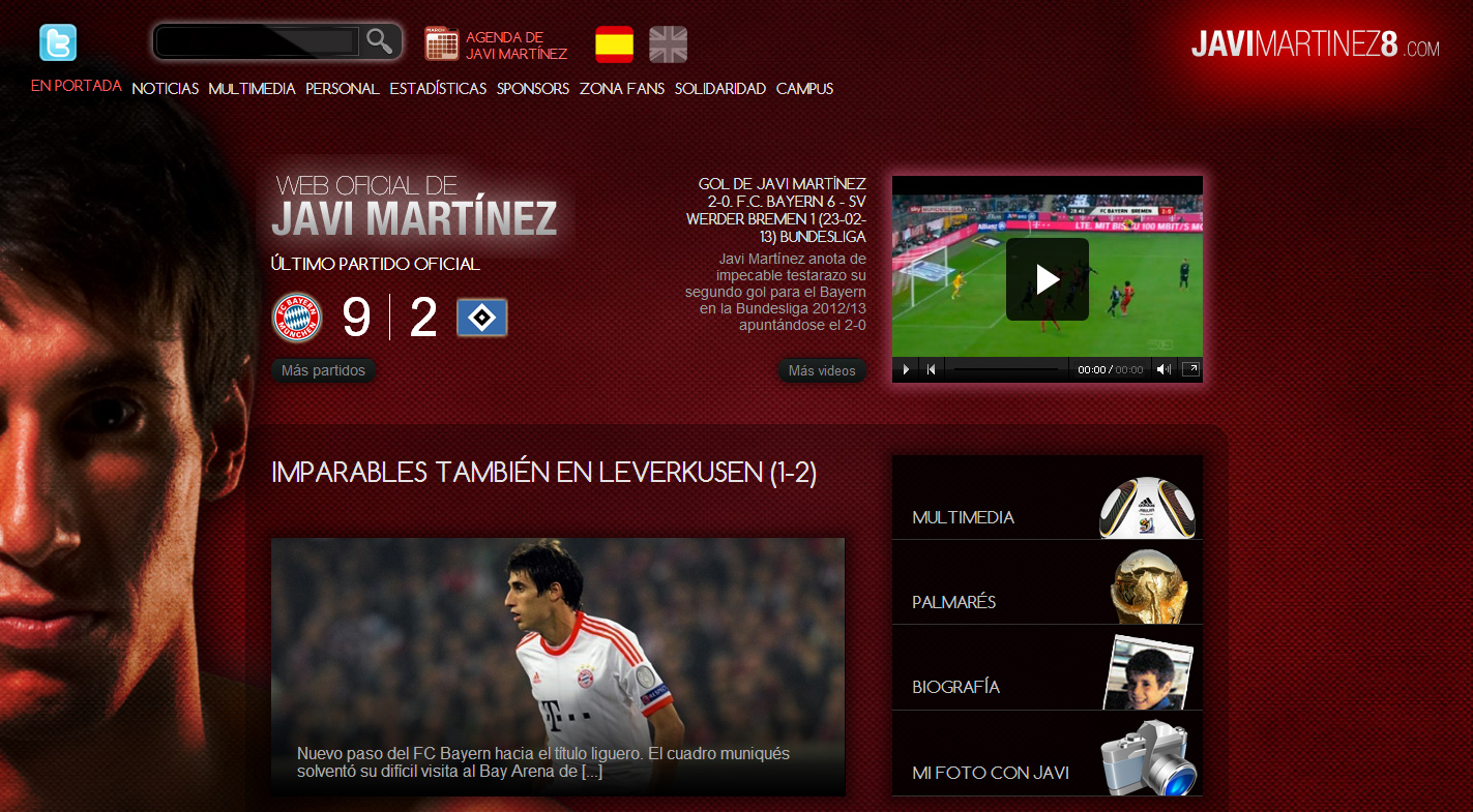 Official Website Javi Martínez